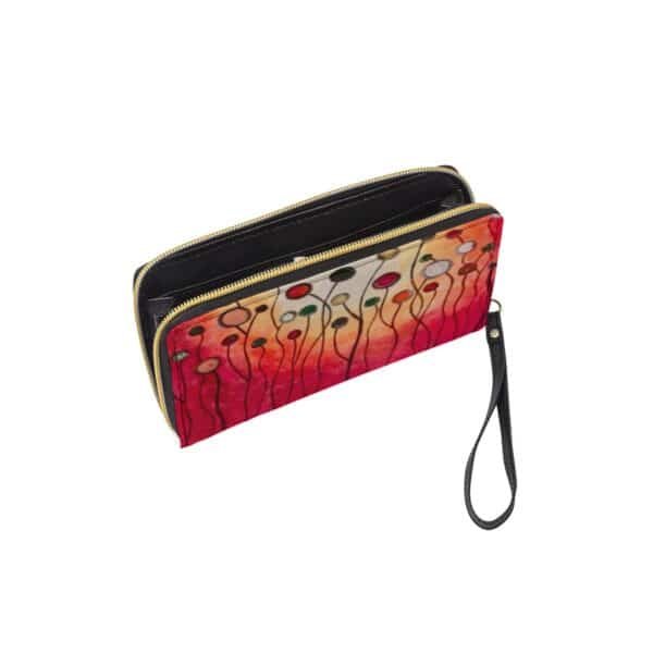 Poppy Zip Clutch with Strap - Image 3