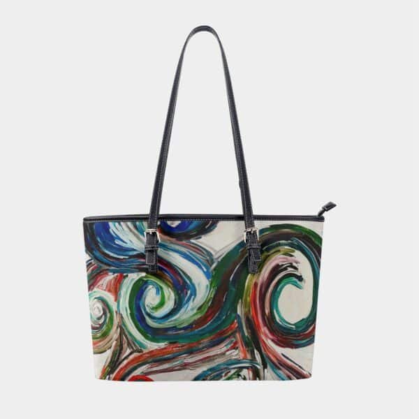 Wave Vegan Leather Tote - Image 2