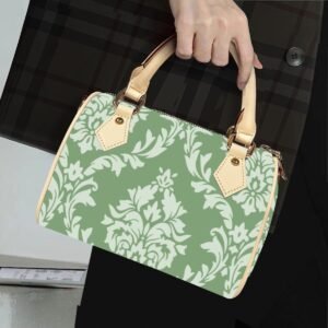 Mintage Vegan Leather Barrel Crossbody Handbag