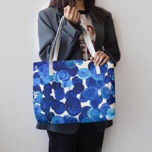 Blueberry Vegan Leather Casual Tote
