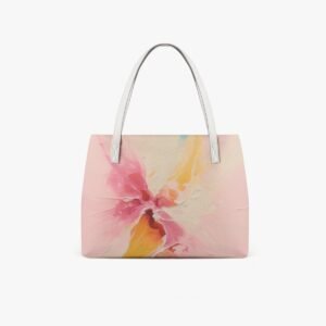 Dream Watercolor Vegan Leather Casual Tote