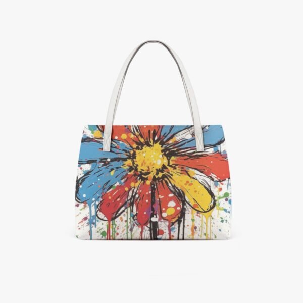 Dream Flower Vegan Leather Casual Tote - Image 5