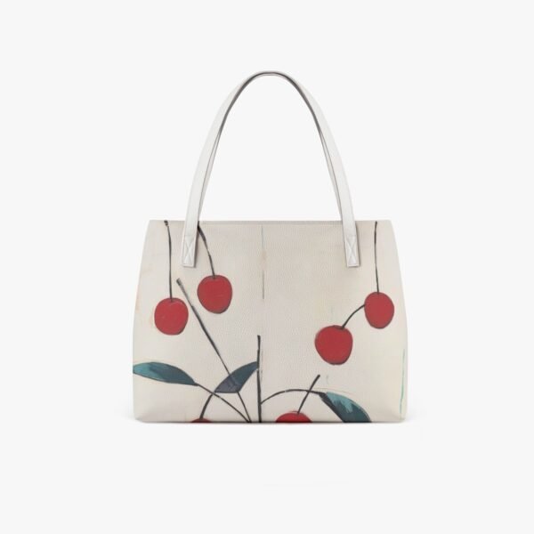 Dream Cherry Vegan Leather Casual Tote - Image 7