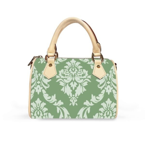 Mintage Vegan Leather Barrel Crossbody Handbag - Image 4