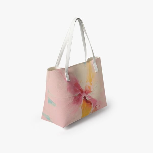Dream Watercolor Vegan Leather Casual Tote - Image 6