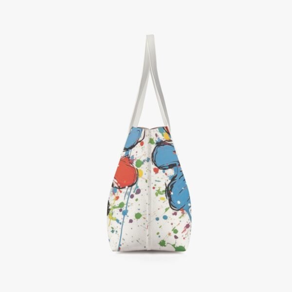 Dream Flower Vegan Leather Casual Tote - Image 3