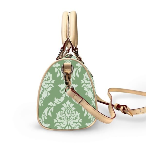 Mintage Vegan Leather Barrel Crossbody Handbag - Image 5