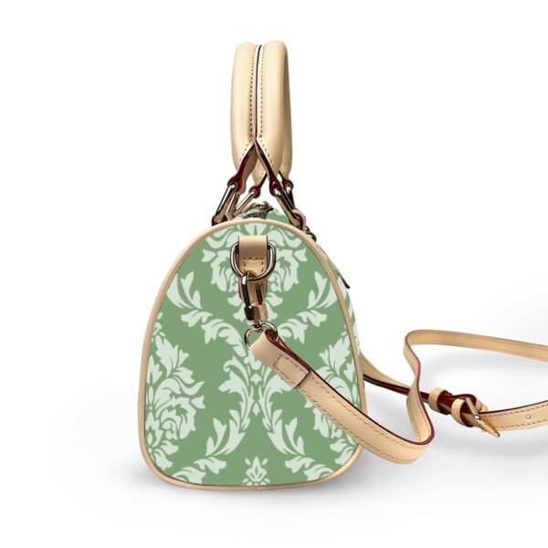 Mintage Vegan Leather Barrel Crossbody Handbag - Image 6