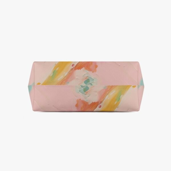 Dream Watercolor Vegan Leather Casual Tote - Image 3