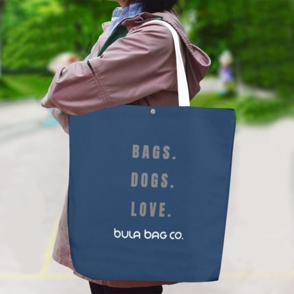 Bags Dogs Love Canvas Shopping Tote - Image 4