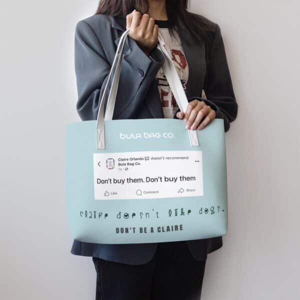 Claire Vegan Leather Casual Tote - Image 2