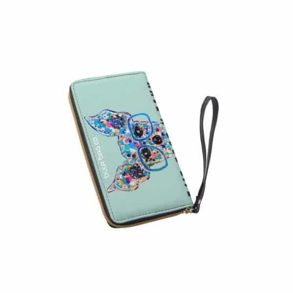 Sparkles Zip Clutch with Strap - Image 2