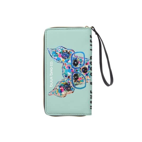Sparkles Zip Clutch with Strap